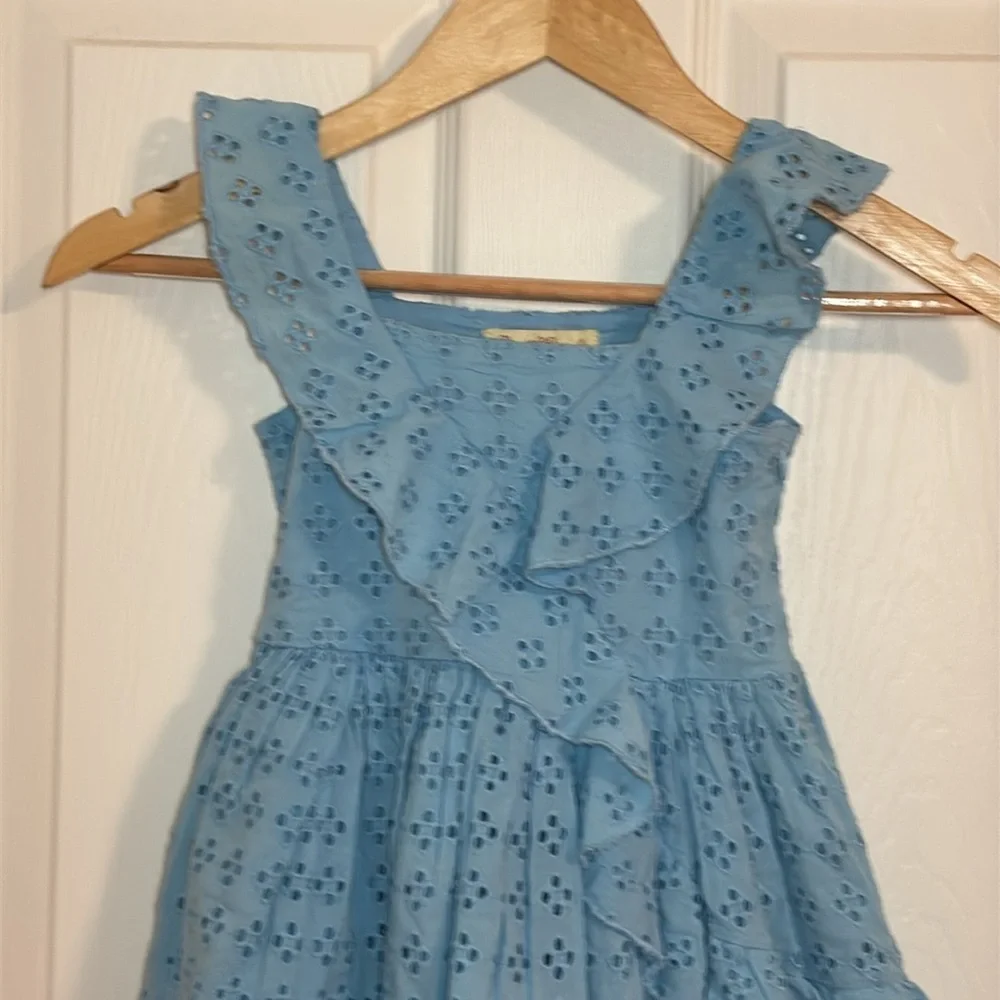 Sweet Magnolia Girls Blue Eyelet Dress, 3T